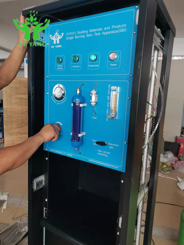 Тестер EN 13823 GB/T 20284 одиночный горящий для строительных материалов горизонтальных