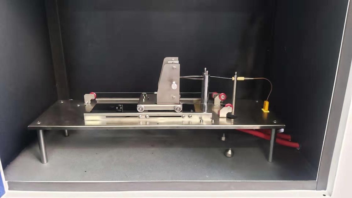 Измерение времени воспламенения и горения GWIT горючести GWFI с использованием испытателя на воспламеняемость раскаленной проволокой в соответствии с IEC 60695-2-11