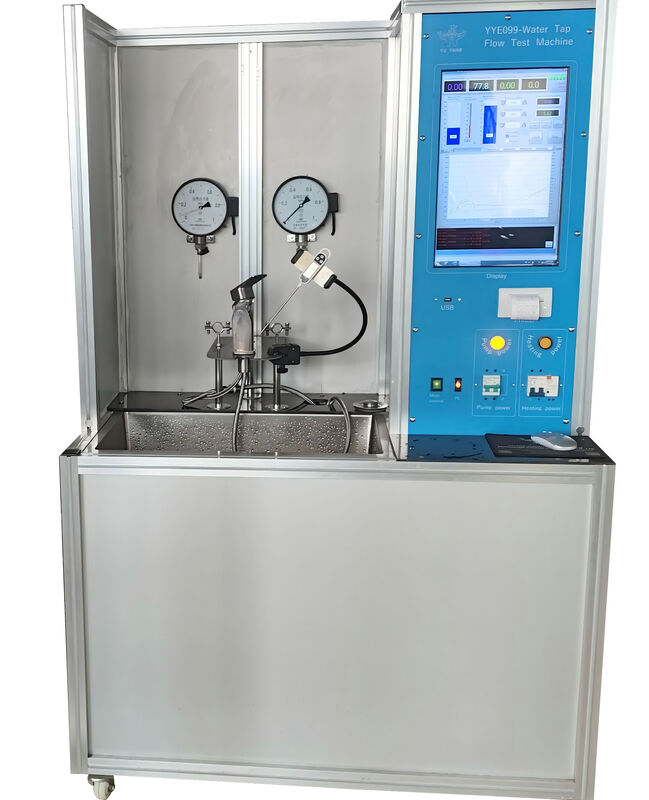 EN817 Water Tap Flow Tester - PLC Controlled Faucet Flow Rate Testing Equipment with Thermal Printer & 304 Stainless Steel Construction