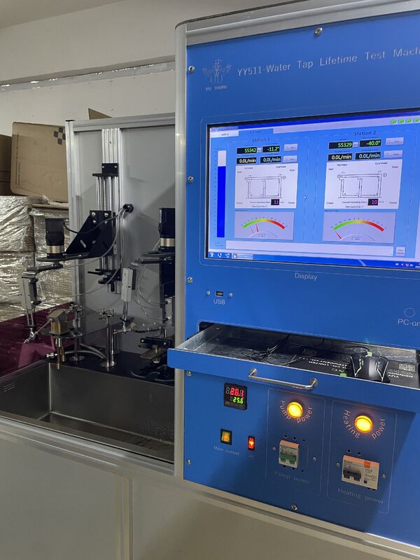 EN817 Профессиональный тестер срока службы смесителей, автоматическая циркуляция воды с подогревом, одновременное тестирование на 2 станциях для оценки долговечности смесителей