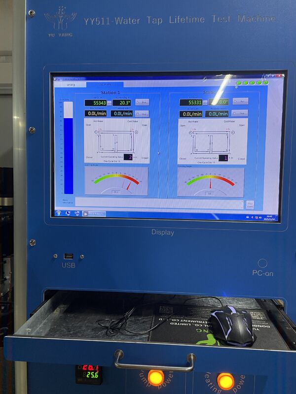 Машина для испытания жизненного цикла компьютерного смесителя EN817 с регулируемой скоростью (0-15/мин) и конструкцией из нержавеющей стали