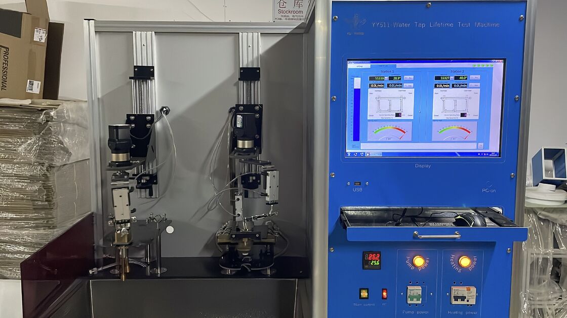 Машина для испытания жизненного цикла компьютерного смесителя EN817 с регулируемой скоростью (0-15/мин) и конструкцией из нержавеющей стали