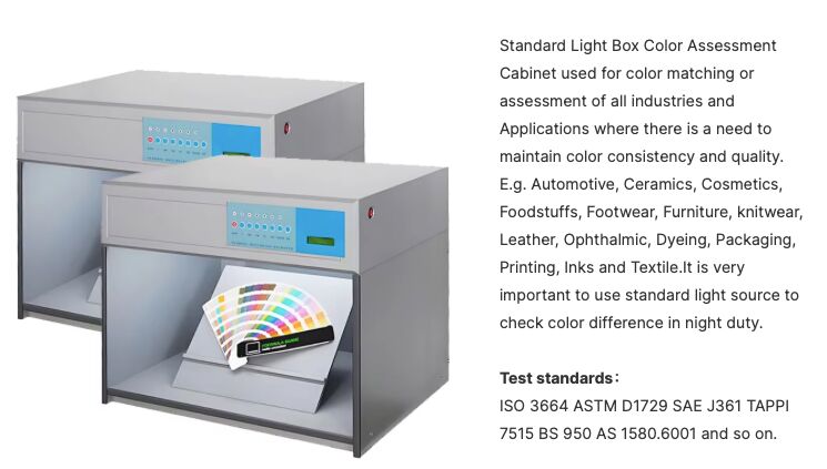 YUYANG Colour Matching Cabinet Standard Light Source Color Assessment Cabinet for Textile Paint Ink Inspection