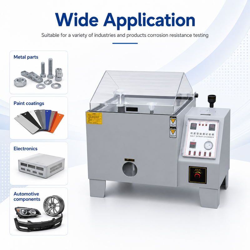 Камера для испытаний солевым туманом ASTM B117 ISO9227 с точным контролем температуры и регулируемым временем испытаний