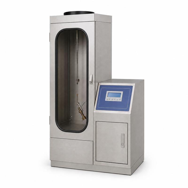 Оборудование для испытания огнестойкости текстильных тканей ASTM D6413, вертикальный пламегаситель, лабораторное использование