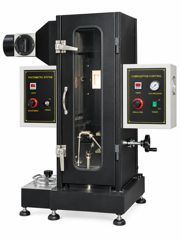 Smoke Density Test Chamber | Microcomputer Controlled Tester for Smoke Generation Characteristic of Polymer and Construction Materials