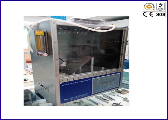 Лаборатория АСТМ Д1230 оборудование для испытаний воспламеняемости представления ткани 45 градусов